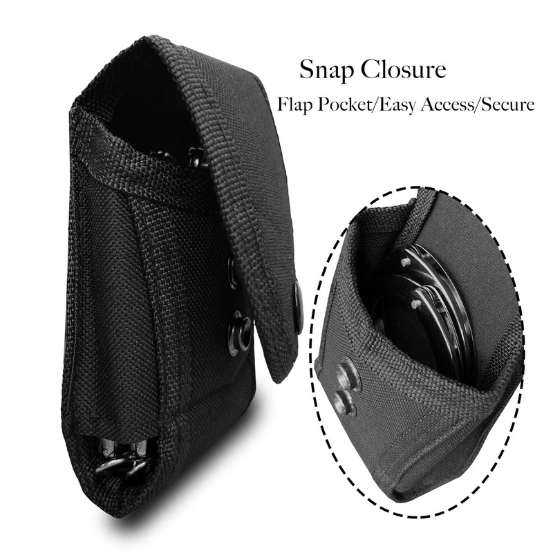 2 Pack Handcuff Pouch,Tactical Nylon Handcuff Holder Utility Holster with