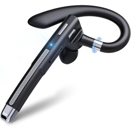 Single-Ear Wireless Headset with 5.3 Bluetooth, 2024, Over-Ear Type, Microphone, CVC 8.0 Noise Canceling, 10 Hours Continuous Use, Both Left and Right Ears, Painless, Hi-Fi Sound Quality, Ultra