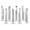 Paulimot Steel 8 Bit Set – HSS Turning Chisel Set