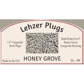 Lehzer Plugs New 1/4" Trex "Honey Grove" Plugs for Composite Decking