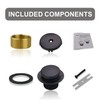 Black Bathtub Drain Tip-Toe Single Hole,Welsan Tub Drain Trim Set