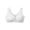 Women’s Front Snap Closure Adaptive Bra - White/Grey LGE