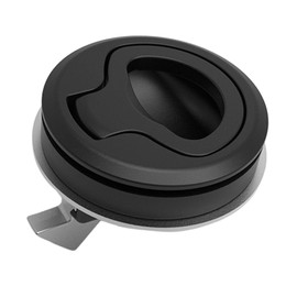 Sharplace Black Boat Deck Latch Flush Pull Round Pull Latch for Boat Marine Deck Door Hardware