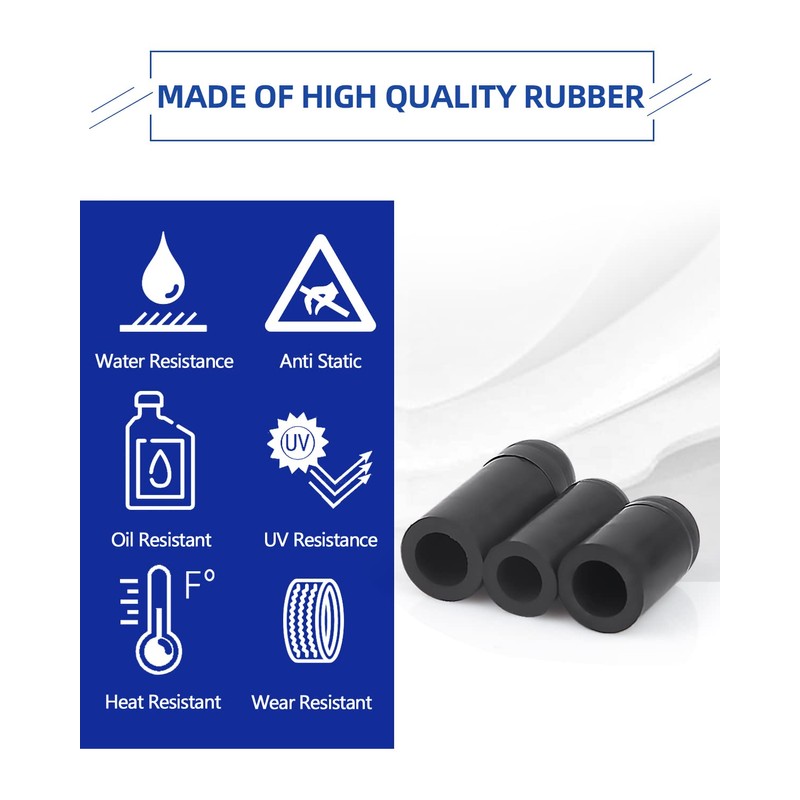 Vacuum Caps Rubber Plug Kit, 165 PCS 14 Size Assorted