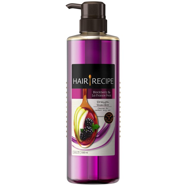 Hair Recipe Shampoo, Blackberry & Lafance, Strength Recipe, Pump, 18.9 fl oz (530 ml)