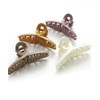 VINGTAINE H7419-BK- Simple Color Hair Claw S Hair Clip Office