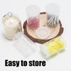PINE & LINEN 12pcs Clear Film Canisters with Lids,33mm/1.3inch Caliber
