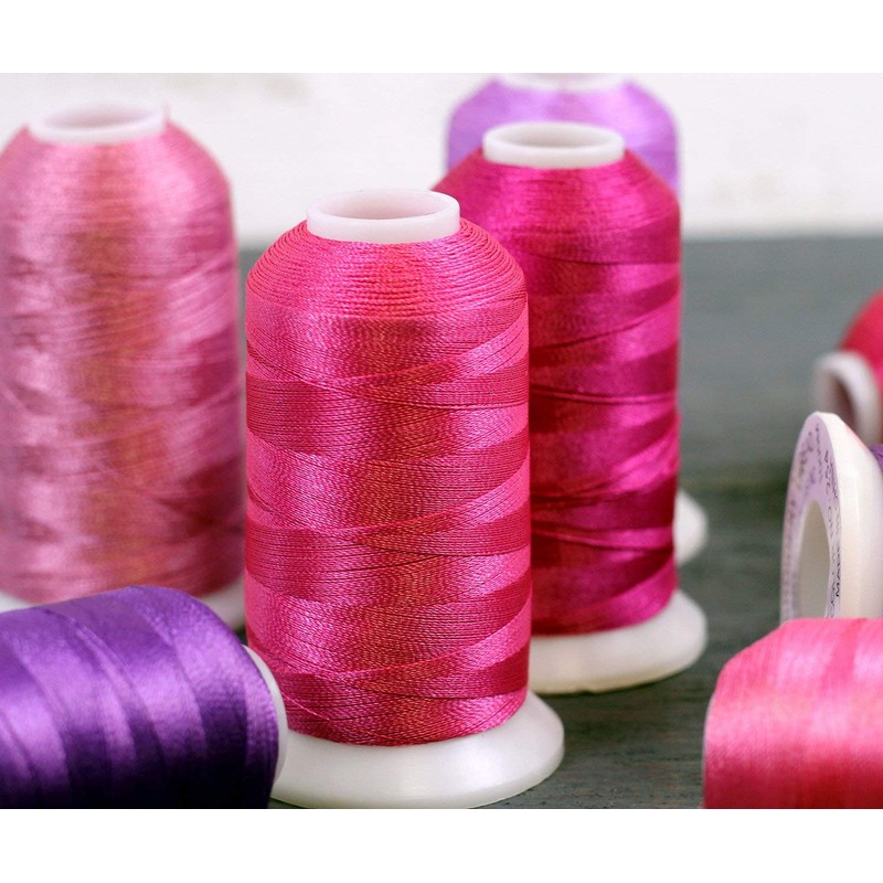 Polyester Embroidery Thread No. 130 - Dark Pink - 1000M