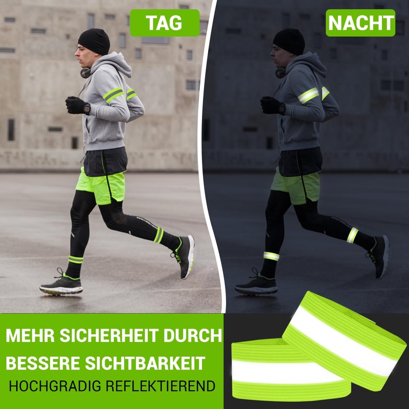 Very Important Runner - Pack of 8 Reflective Wristbands, Arm