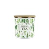 Purely Home Kitchen Herbs Decaf Tea Storage Canister - White