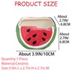 Cute Watermelon Shape Ceramics Planters, Ceramic Succulent Pots with Drainage