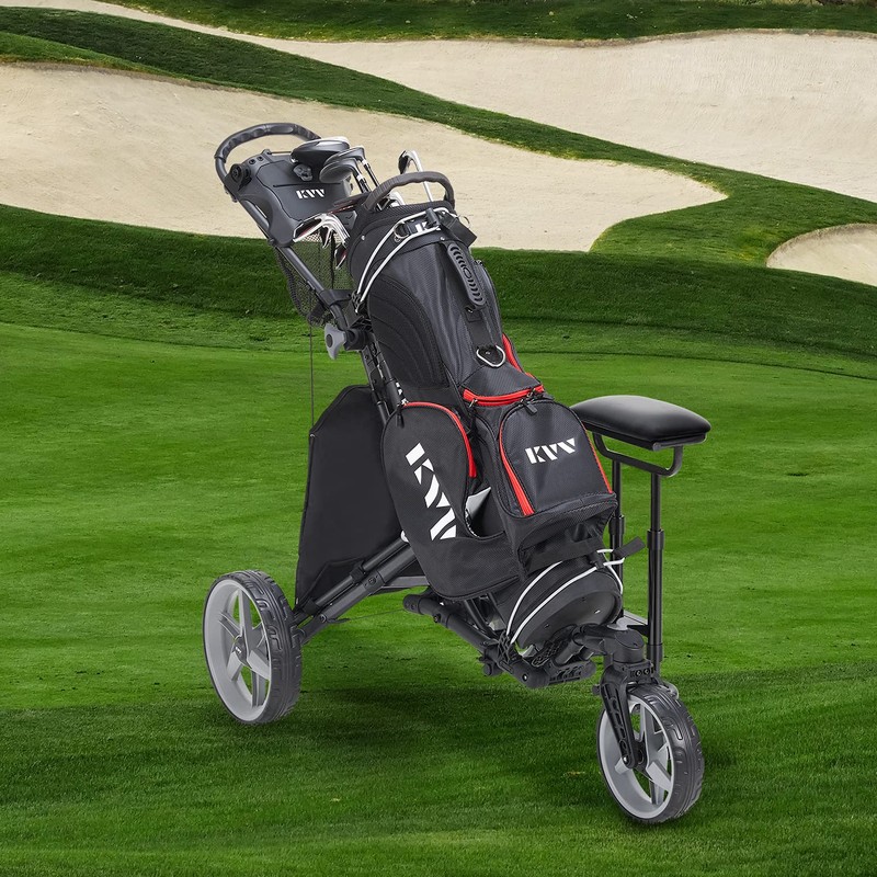 KVV Golf Push-Pull Cart Removable/Detachable Seat GT302