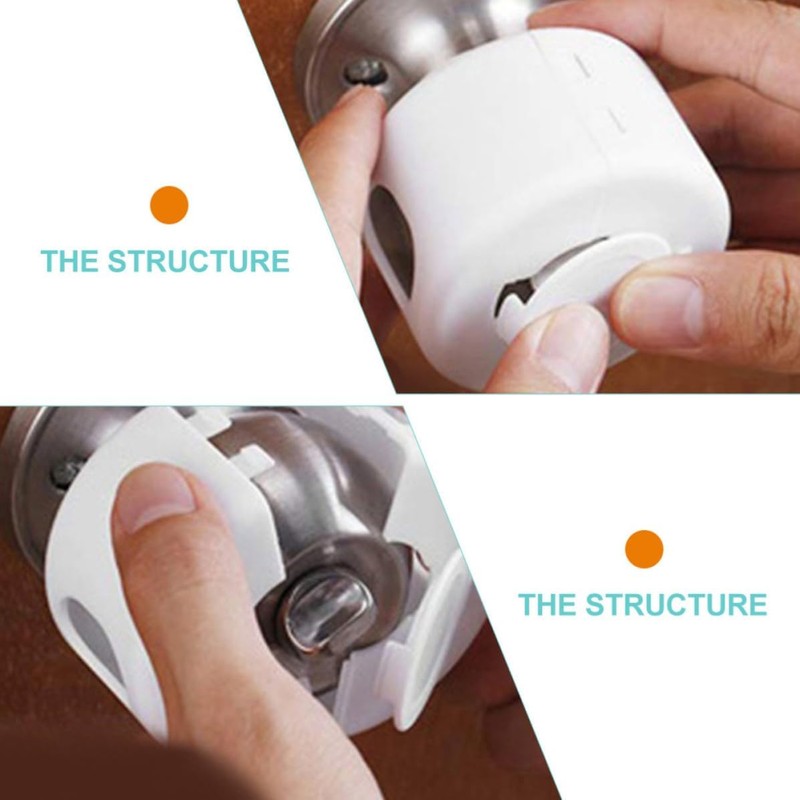 SHINEOFI Cubiertas de Pomo de Puerta a Prueba Seguridad Infantil,