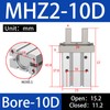 HNJPC Pneumatic finger cylinder small parallel grippers pneumatic fixture MHZ2-10D