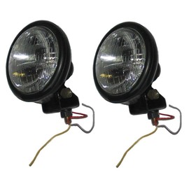 Stevens Lake Parts Set Of 2 Rh/Lh Round Headlamp Various Applications & Models Replaces E4NN13005HA E4NN13006AA