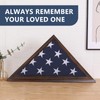 Flag Display Case, Thick Bottom Edge Military Flag Box with