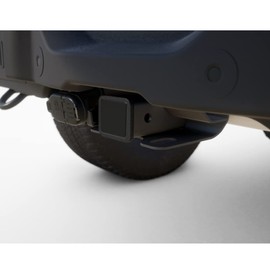 iPick Image for Jeep Gladiator Black Rubber Heavy-Duty 2" Trailer Tow Hitch Receiver Cover for Class 3 and Class 4