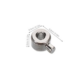 Operitacx Diy Jewelry Findings 5pcs Metal Round Crimp Beads Pressure Cooker Positioning Buckle Easy to Clean Replace