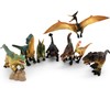 BIROHOSR Dinosaur Playset with 14" Indominus Rex & 8 Detailed