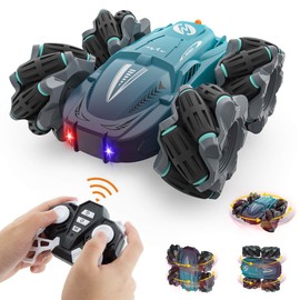 Buoeuik Remote Controlled Car Drift, RC Remote Control Stunt Car with Remote Control, Double-Sided 2.4 GHz 4WD Racing Car Toy Children Boys from 3 4 5 6 7 8 9 10 Years Birthday Gift Girls