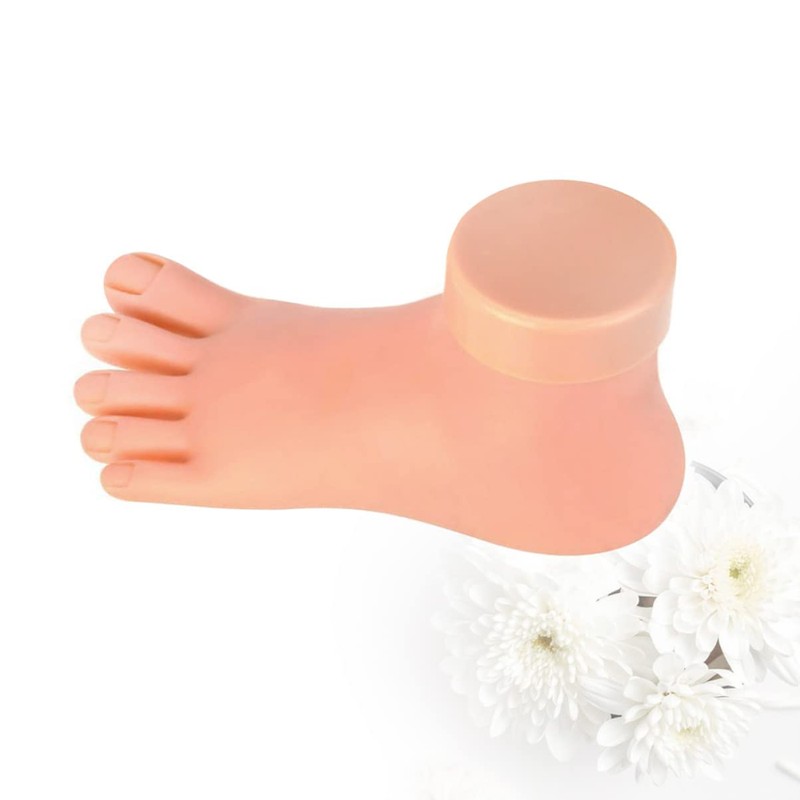 Baluue 1pc Plastic Foot Model Nail Art Practice Tool Real