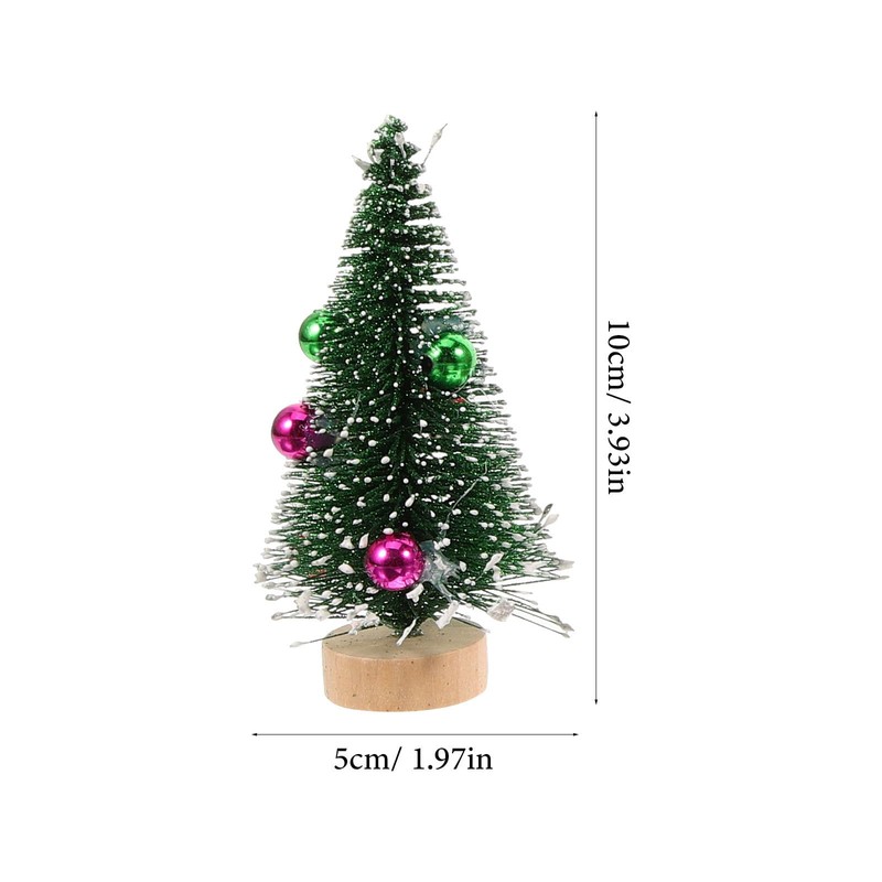 Healifty Mini Christmas Trees Table Decor: 12pcs Artificial Small Xmas