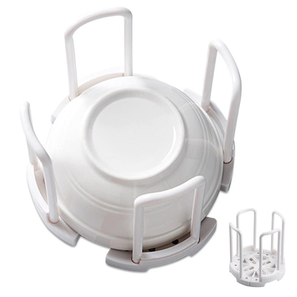 HERCHR Bowl Rack, Adjustable Plate Holders for Dinner Plates Retractable