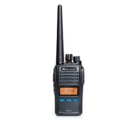 Midland Arctic VHF Marine Band Handheld Transceiver Radio with Triple Clock Function Black
