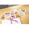 Whitefurze Allstore Container with Silver Clamp, Plastic, Natural, 0.5 Litre
