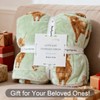 VigorSpring Reversible Highland Cow Blanket - 50x70 Inch