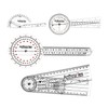 AnthroFlex 4-Piece Goniometer Set: 30, 20 cm Finger, Backbone for