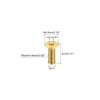 sourcing map Flat Head Screws M2.5 - 0.45 x 8