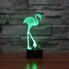 Creative 3D Flamingo Night Light 16 Colors Changing USB Power