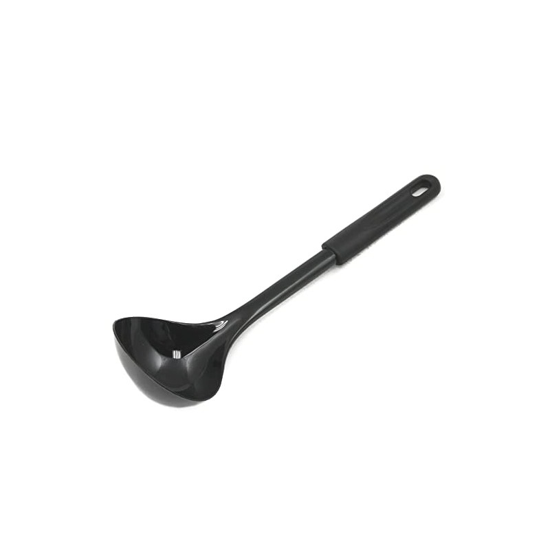 Chef Craft Basic Nylon Cooking/Serving Ladle, 12 inch, Black