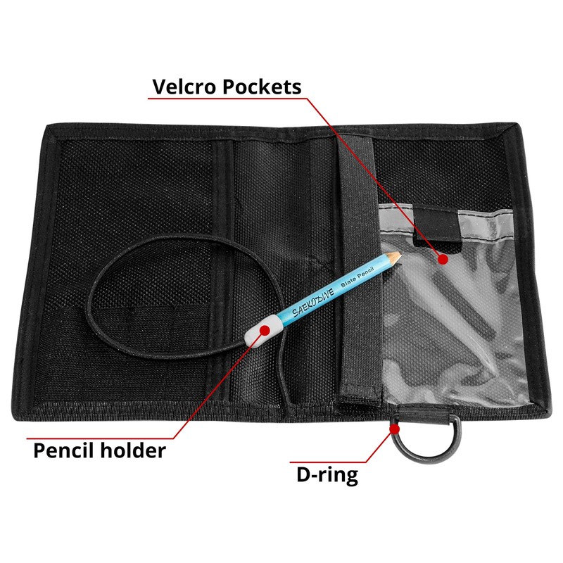 Saekodive Deluxe Underwater Notebook - Waterproof, Tear-Resistant Paper & Pencil