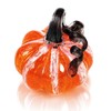 Hand Blown Glass Pumpkin Collectible Figurine Art Glass Pumpkin Paperweight