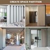 Room Divider, No Drilling Curtain Rod Wall Divider for Space