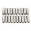 20Pcs M6 Female Thread Coupling Nut Practical Rustproof Stainless Steel