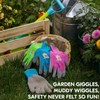 Vgo... 3 Pairs of Children's Gardening Gloves Age 3-9 Natural