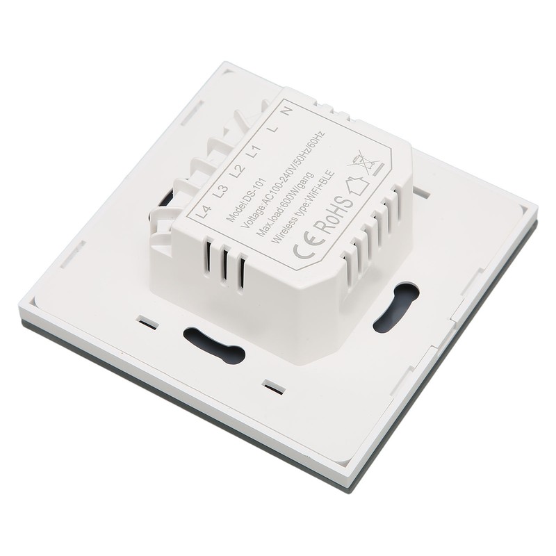 WiFi Smart Wall Light Switch Tempered Glass Remote Control Wireless