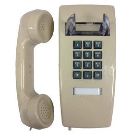 Industrial Wall Phone with Dialpad & Wallplate - ASH/Beige by HQTelecom