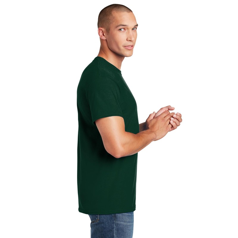 Gildan Men's DryBlend Classic T-Shirt, Forest Green, Large