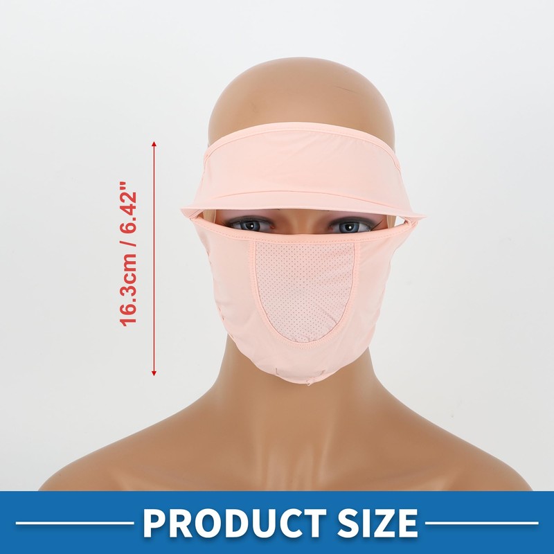 A ABSOPRO Full Face Mask Brim Design Adjustable 6.42" Windproof