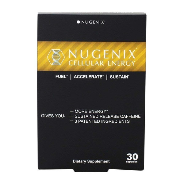Nugenix Cellular Energy - More Energy, Muscle Support - L-Carnitine and L-Tartrate, elevATP, Green Tea Extract, Extended Release Caffeine, L-Tyrosine, 30 Capsules