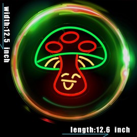 Mushroom Neon Sign for Wall Decor, Mushroom Neon Light for Bedroom and Gamer Room Decor, Birthday Gift