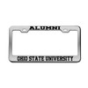 Alumni Ohio State University Chrome License Plate Frame Tag Black