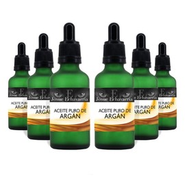 6 Frascos Aceite De Argán Puro 300ml Para Piel y Cabello