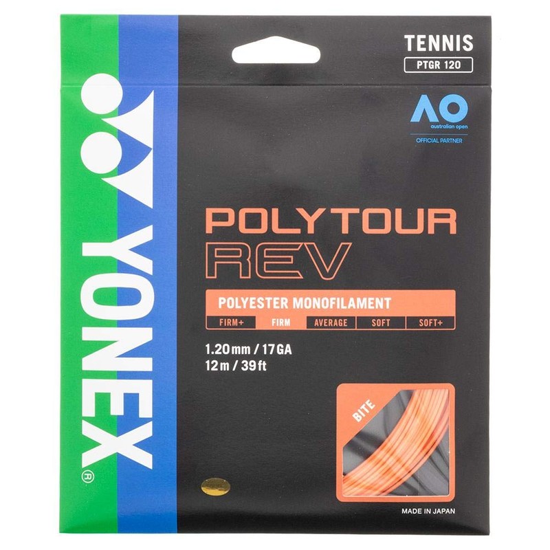 YONEX Poly Tour REV Single Set 12 m Orange Diameter