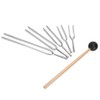 128Hz256Hz512Hz1024Hz2048HZ Aluminum Alloy Tuning Fork Sound Healing Therapy Tool Set