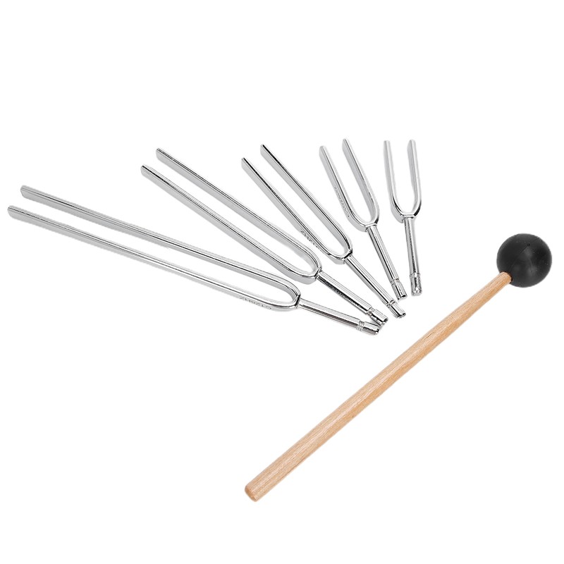 128Hz256Hz512Hz1024Hz2048HZ Aluminum Alloy Tuning Fork Sound Healing Therapy Tool Set